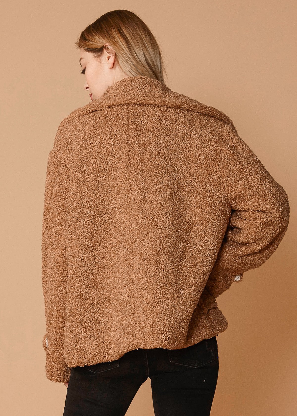 Shearling Coat in Brown